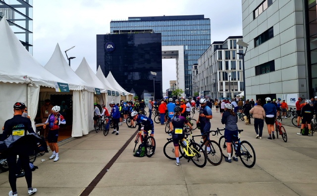 Mensa und Startnummernausgabe